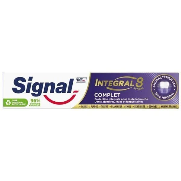 Dentífrico integral8 complete SIGNAL, tubo 75 ml - 1 ud - Imagen del producto en Findit