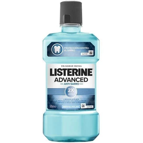 Enjuague bucal antisarro avanzado LISTERINE, botella 500 ml - 1 ud - Imagen del producto en Findit