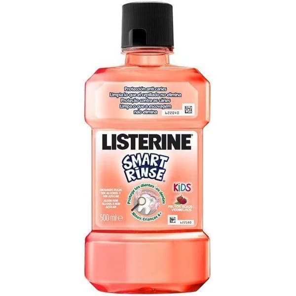 Enjuague bucal infantil LISTERINE Smart Rinse, botella 500 ml - 1 ud - Imagen del producto en Findit