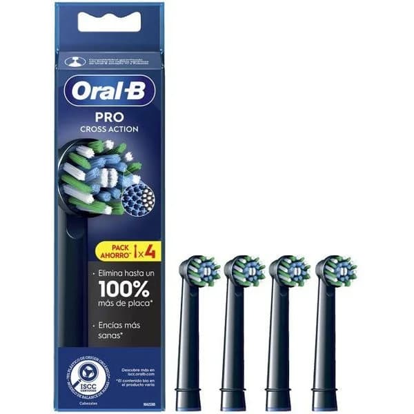 Recambio de cepillo black ORAL-B CROSS ACTION, pack 4 uds - 1 ud - Imagen del producto en Findit