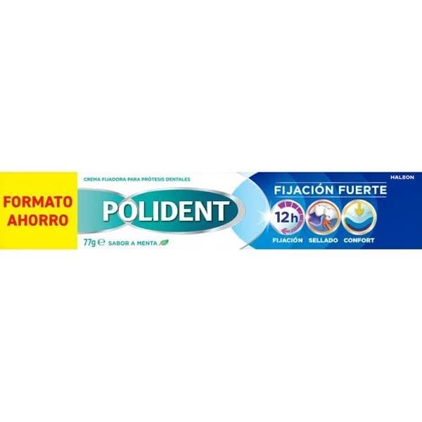 Crema fijadora dentadura postiza original POLIDENT, tubo 77 g - 1 ud - Imagen del producto en Findit