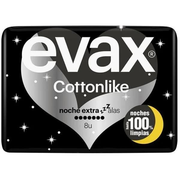 Compresa Cotton noche EVAX, paquete 8 uds - 1 ud - Imagen del producto en Findit