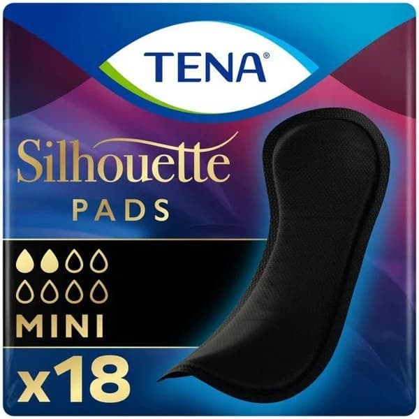 Compresa de incontinencia mini negra TENA, paquete 18 uds - 1 ud - Imagen del producto en Findit