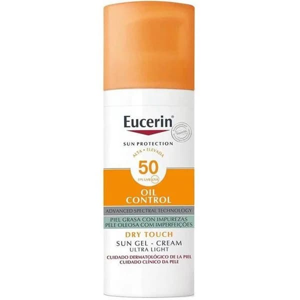 Fotoprotector gel crema SPF50 oil control EUCERIN, bote 50 ml - 0.05 l - Imagen del producto en Findit