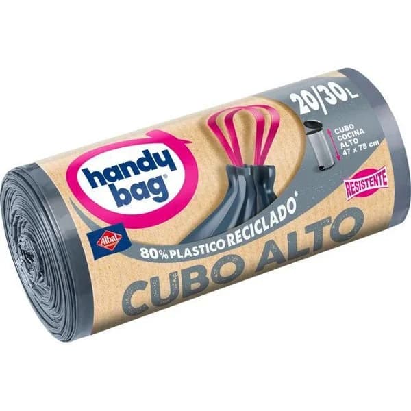 Bolsa de basura ultra relieve 30 l. HANDY BAG, paquete 15 uds - 1 ud - Imagen del producto en Findit