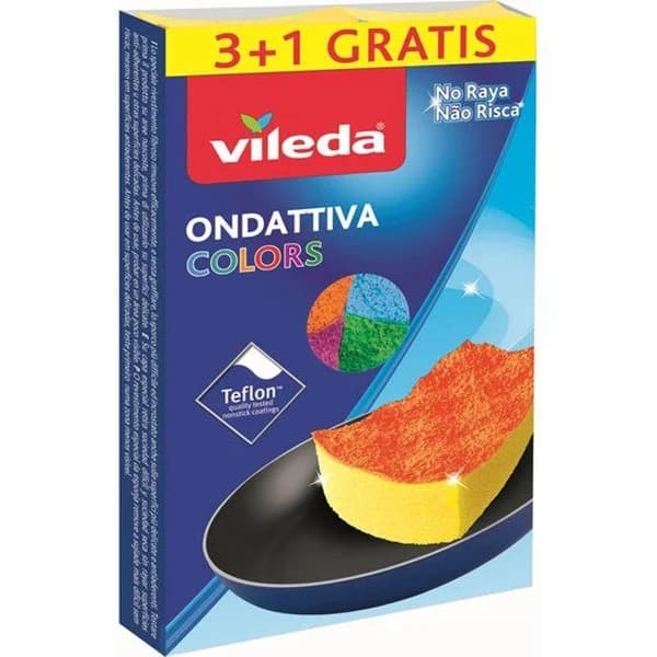 Estropajo colors VILEDA, pack 4 uds - 1 ud - Imagen del producto en Findit
