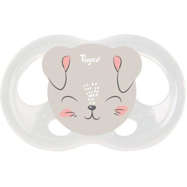 Chupete fisiológico silicona Soft-reduce irritaciones,  0 a 6meses TIGEX, 2uds - 1 ud - Imagen del producto en Findit