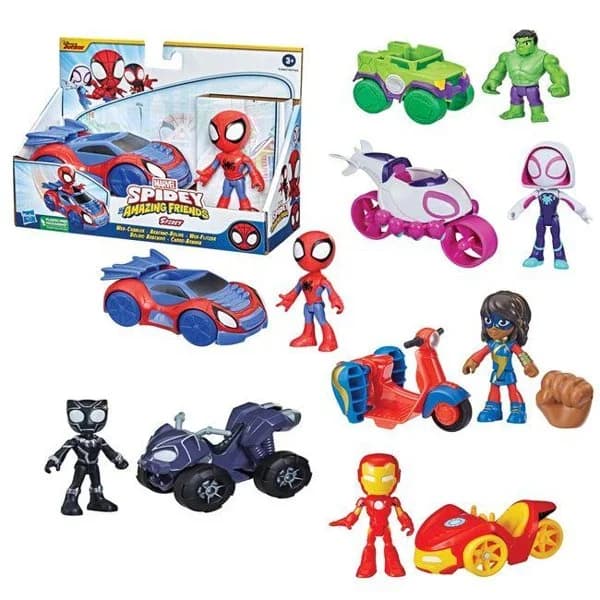 Spidey surtido Figura y vehículo, edad rec:+3 años SPIDEY&HIS AMAZING FRIENDS, 1ud - 1 ud - Imagen del producto en Findit
