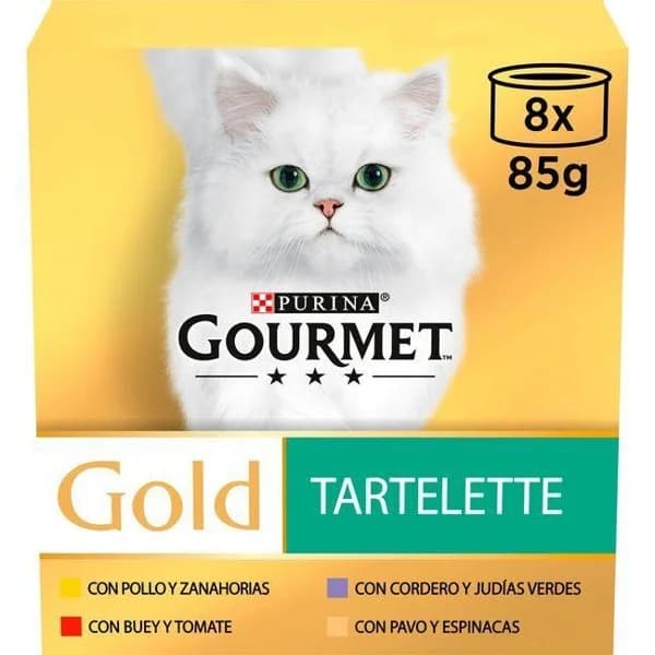 Tartallete para gato GOURMET Gold, pack 8x85 g - 1 ud - Imagen del producto en Findit