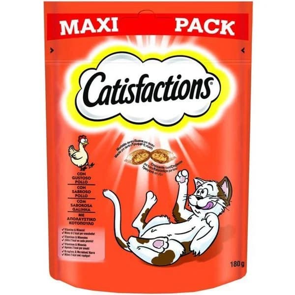 Snack de pollo para gato CATISFACTION, paquete 180 g - 1 ud - Imagen del producto en Findit