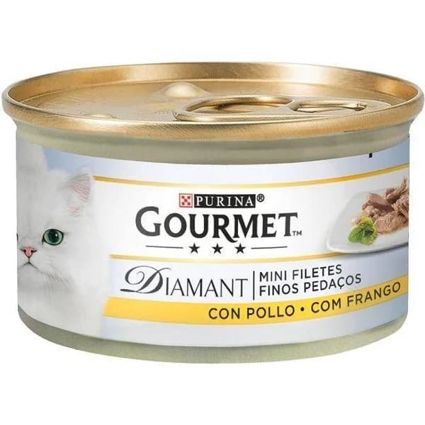 Alimento de pollo GOURMET Diamant, lata 85 g - 1 ud - Imagen del producto en Findit
