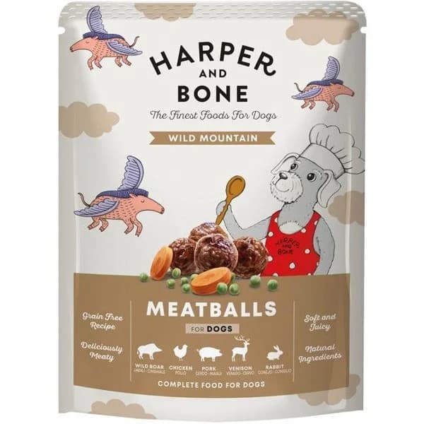 Albóndigas sabores de caza para perro HARPER&BONE, bolsa 300 g - 1 ud - Imagen del producto en Findit