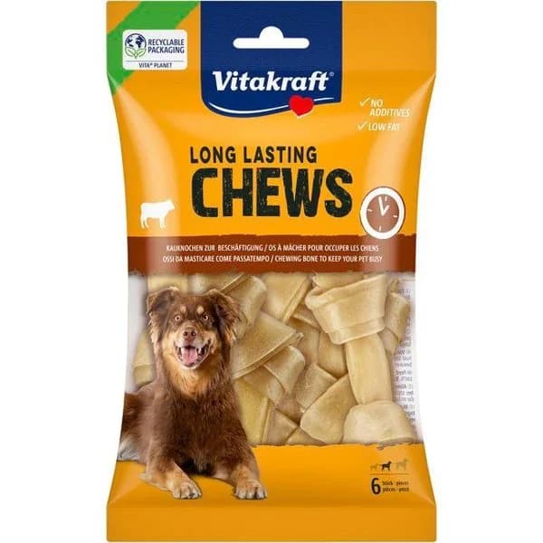 Hueso anudado para perro 10 cm VITAKRAFT, paquete 6 uds - 1 ud - Imagen del producto en Findit