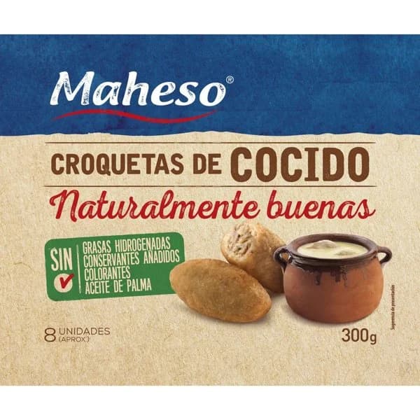 Croquetas de cocido MAHESO, bolsa 300 g - 1 ud - Imagen del producto en Findit