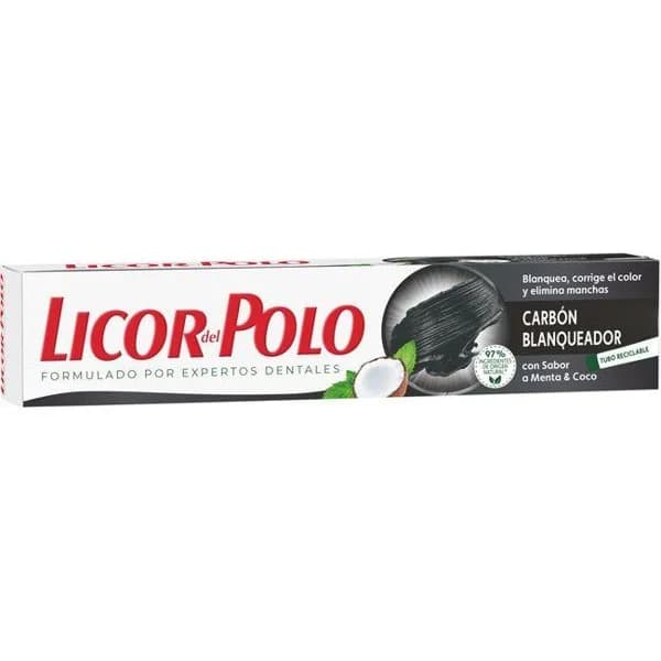 Dentífrico carbón blanqueador LICOR DEL POLO, tubo 75 ml - 1 ud - Imagen del producto en Findit