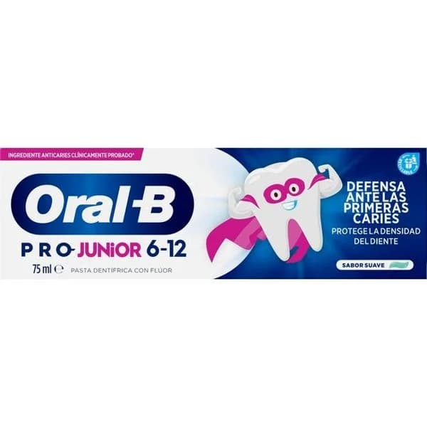 Dentífrico Pro Junior (+6 años) ORAL-B, tubo 75 ml - 1 ud - Imagen del producto en Findit