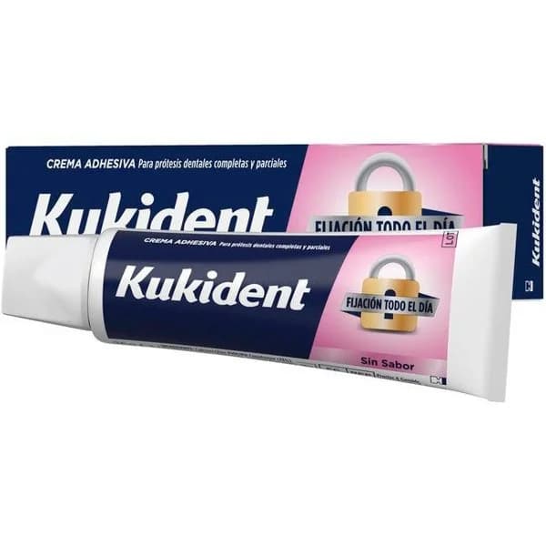 Fijación dentadura todo el día sin sabor KUKIDENT, tubo 35 g - 1 ud - Imagen del producto en Findit