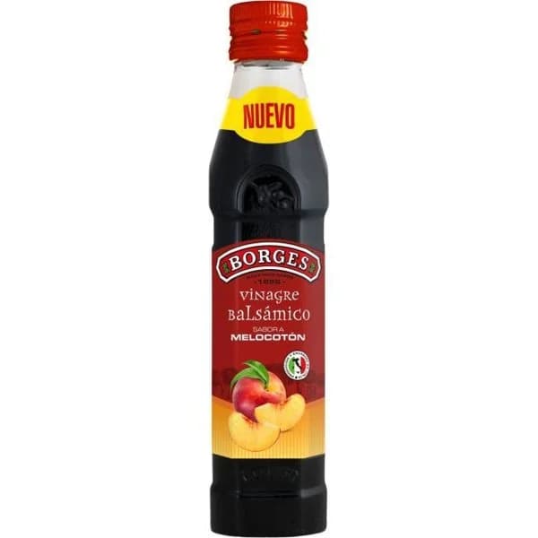 Vinagre balsámico de Módena melocotón BORGES, botella 250 ml - 1 ud - Imagen del producto en Findit