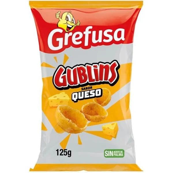 Gublins de queso GREFUSA, bolsa 125 g - 1 ud - Imagen del producto en Findit