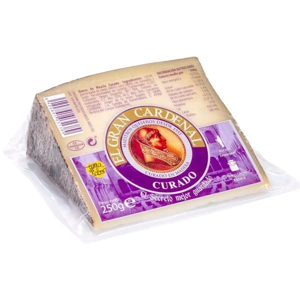 Queso curado GRAN CARDENAL, cuña 250 g - 1 ud - Imagen del producto en Findit