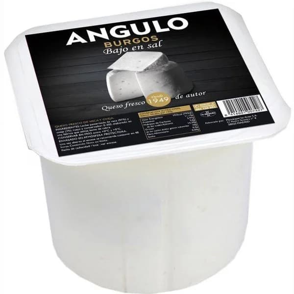 Queso fresco sin sal ANGULO, al corte, compra mínima 250 g - 1 ud - Imagen del producto en Findit