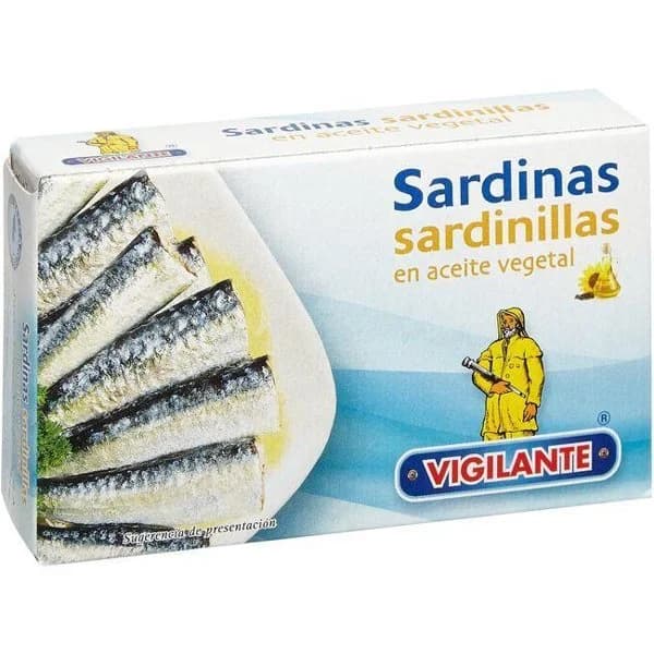 Sardina sardinilla vegetal VIGILANTE, lata 65 g - 1 ud - Imagen del producto en Findit