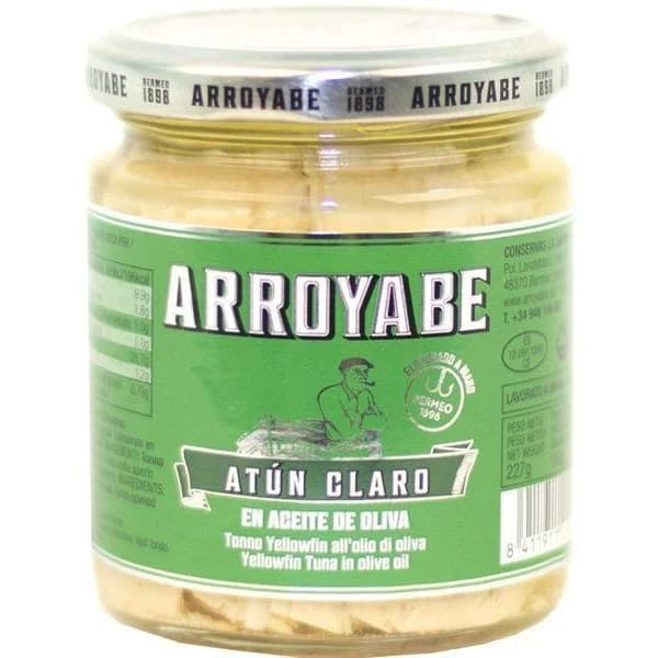 Atún en aceite de oliva ARROYABE, frasco 227 g - 1 ud - Imagen del producto en Findit