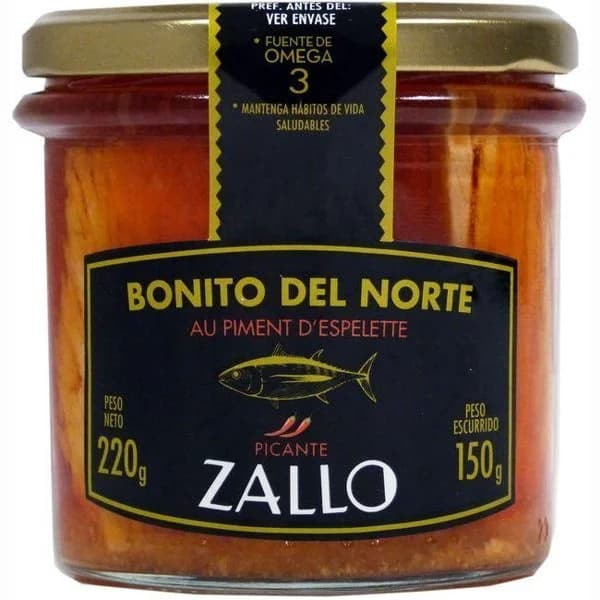 Bonito aceite de oliva-pimiento de Ezpeleta ZALLO , frasco 220 g - 1 ud - Imagen del producto en Findit
