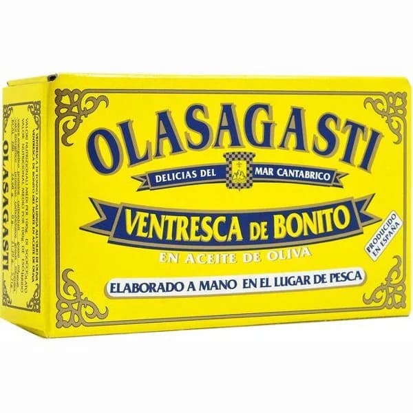 Ventresca de bonito en aceite de oliva OLASAGASTI, 120 g - 1 ud - Imagen del producto en Findit