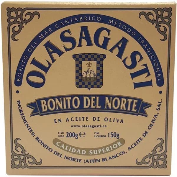 Bonito en aceite de oliva OLASAGASTI, lata 200 g - 1 ud - Imagen del producto en Findit