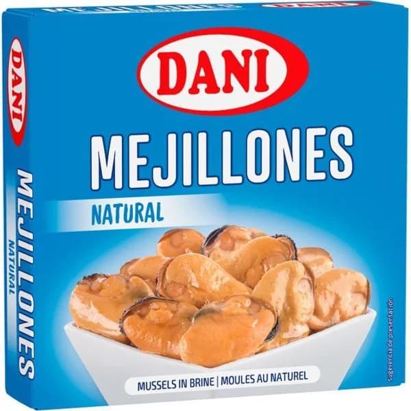 Mejillón al natural DANI, lata 69 g - 1 ud - Imagen del producto en Findit
