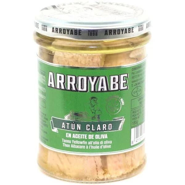 Atún claro en aceite oliva ARROYABE, frasco 185 g - 1 ud - Imagen del producto en Findit