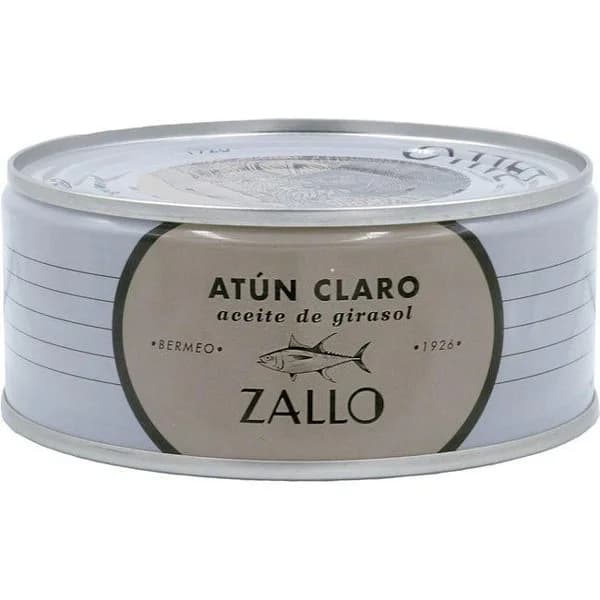 Atún claro en aceite de girasol ZALLO, lata 280 g - 1 ud - Imagen del producto en Findit