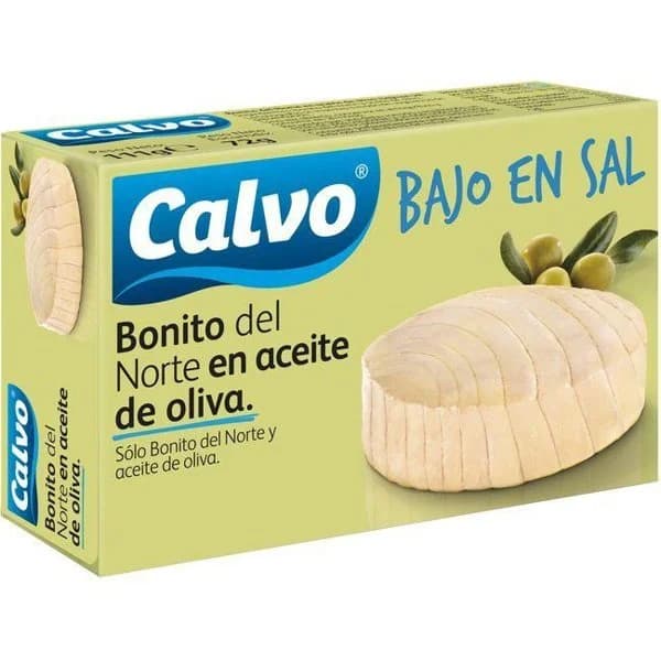 Bonito bajo en sal CALVO, lata 111 g - 1 ud - Imagen del producto en Findit