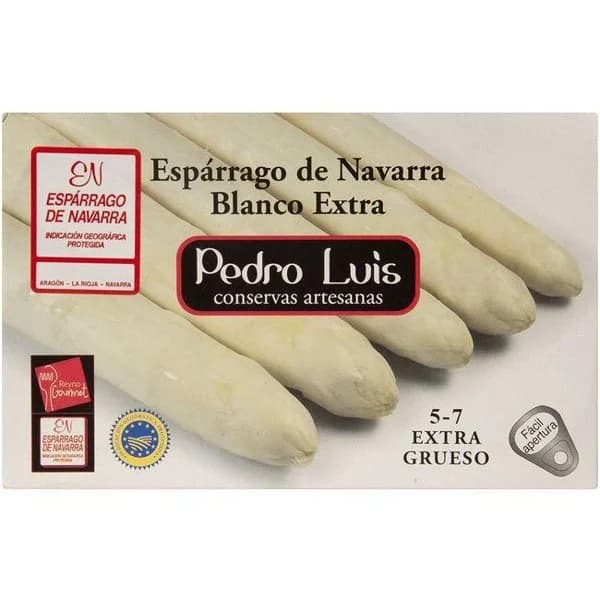 Espárrago blanco IGP Navarra 5/7 piezas PEDRO LUIS, lata 425 g - 1 ud - Imagen del producto en Findit