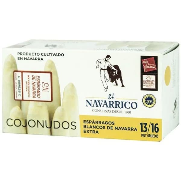 Espárrago I.G.P. 13/16 piezas EL NAVARRICO, lata 500 g - 1 ud - Imagen del producto en Findit