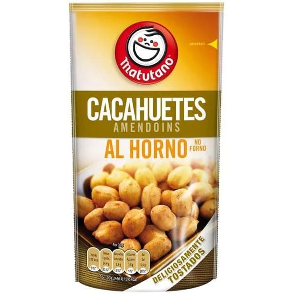 Cacahuete tostado al horno MATUTANO, bolsa 120 g - 1 ud - Imagen del producto en Findit