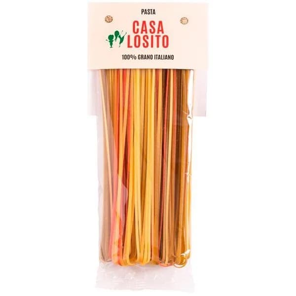 Linguine tricolor CASA LOSITO, paquete 250 g - 1 ud - Imagen del producto en Findit
