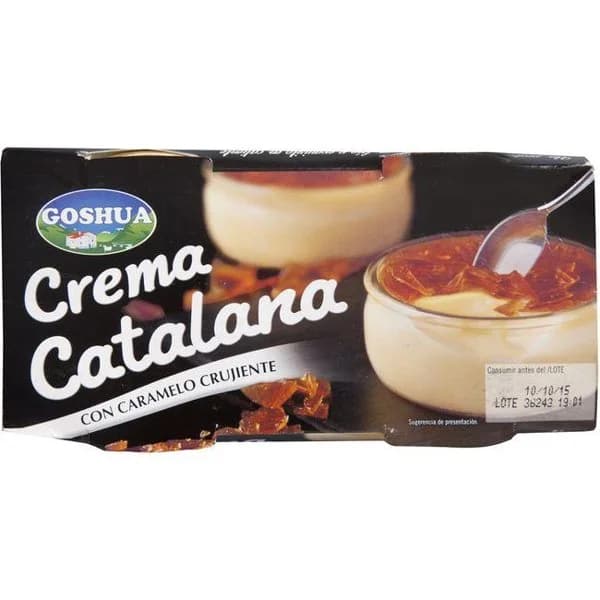 Crema catalana GOSHUA, pack 2x100 g - 1 ud - Imagen del producto en Findit