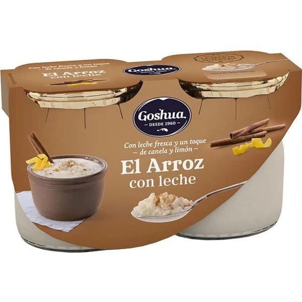 Arroz con leche GOSHUA, pack 2x125 g - 1 ud - Imagen del producto en Findit