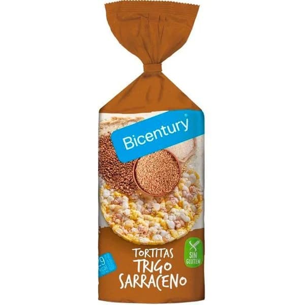 Tortitas de maíz y trigo sarraceno BICENTURY, paquete 130 g - 1 ud - Imagen del producto en Findit