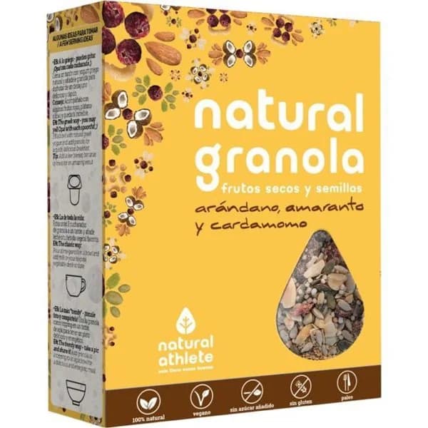 Granola de arándano-cardamomo Grain Free BIO NATRULY, caja 325 g - 1 ud - Imagen del producto en Findit