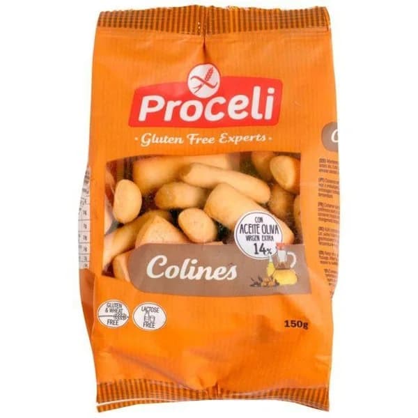 Colines sin gluten PROCELI, bolsa 150 g - 1 ud - Imagen del producto en Findit
