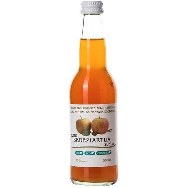 Zumo de manzana ecológico BEREZIARTUA, botellin 33 cl - 1 ud - Imagen del producto en Findit