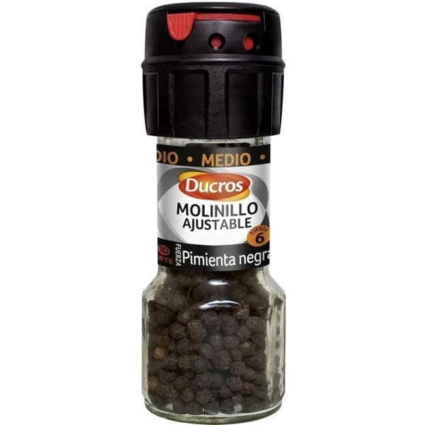 Molinillo ajustable de pimienta negra DUCROS, frasco 35 g - 1 ud - Imagen del producto en Findit