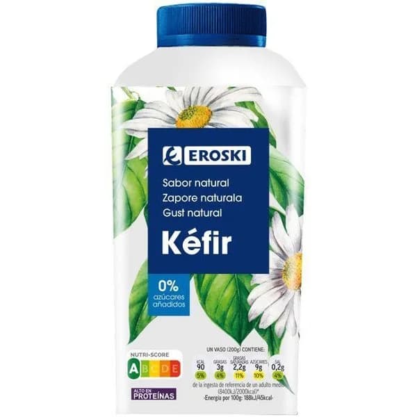 Kefir EROSKI, botella 480 g - 1 ud - Imagen del producto en Findit