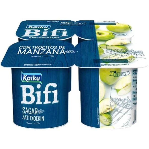 Bifi con manzana KAIKU, pack 4x125 g - 1 ud - Imagen del producto en Findit