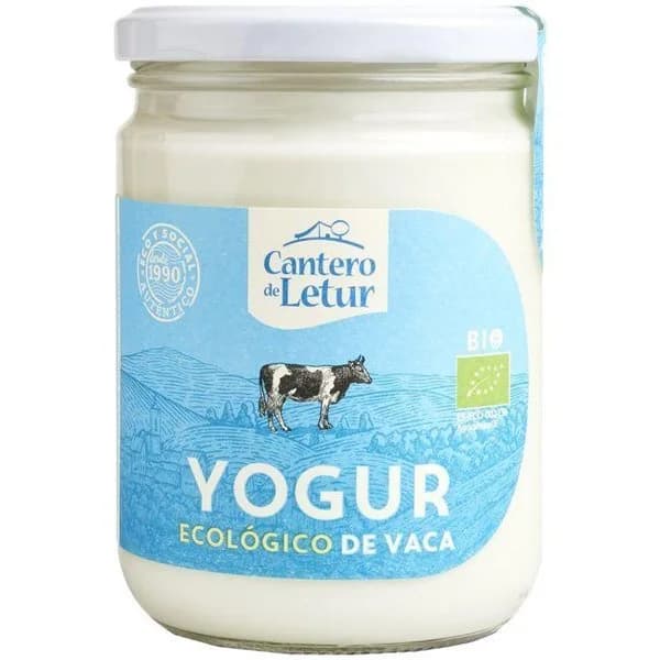 Yogur de vaca natural CANTERO de LETUR, frasco 420 g - 1 ud - Imagen del producto en Findit