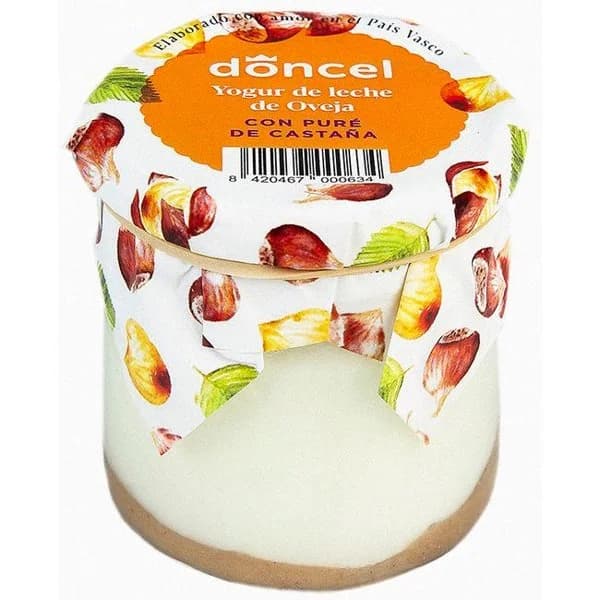 Yogur de oveja con puré de castaña DONCEL, tarro 140 g - 1 ud - Imagen del producto en Findit