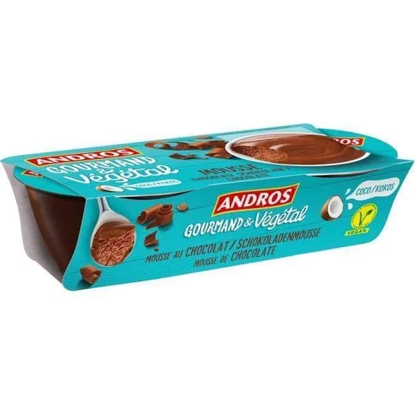 Mousse de chocolate GOURMAND, pack 2x55 g - 1 ud - Imagen del producto en Findit